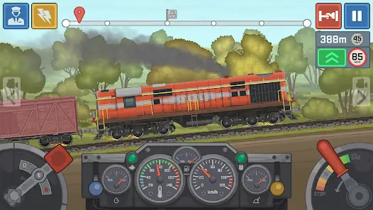 Second gameplay view from Train Simulator: Railroad Game